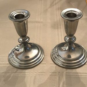 Reed &Barton 5” Pewter Taper Candle Holders